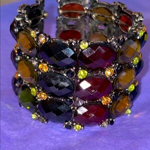 Vintage Multicolor Gemstone Bracelet